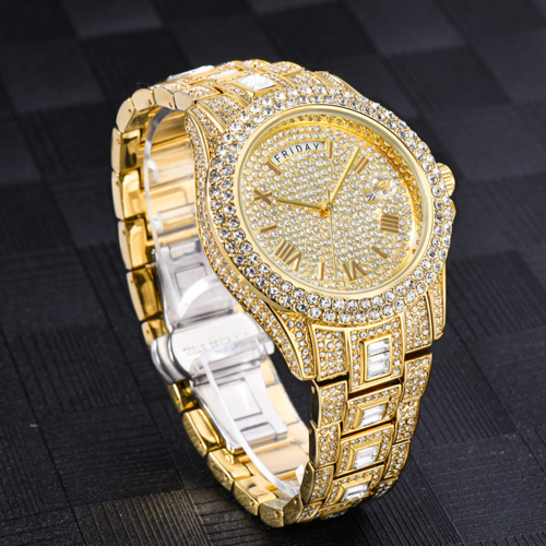 Pure Essence "Royale" Iced Quartz Watch