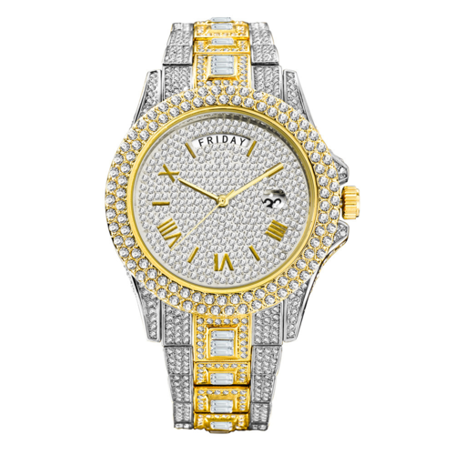 Pure Essence "Royale" Iced Quartz Watch