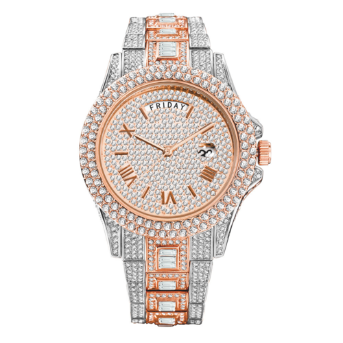Pure Essence "Royale" Iced Quartz Watch